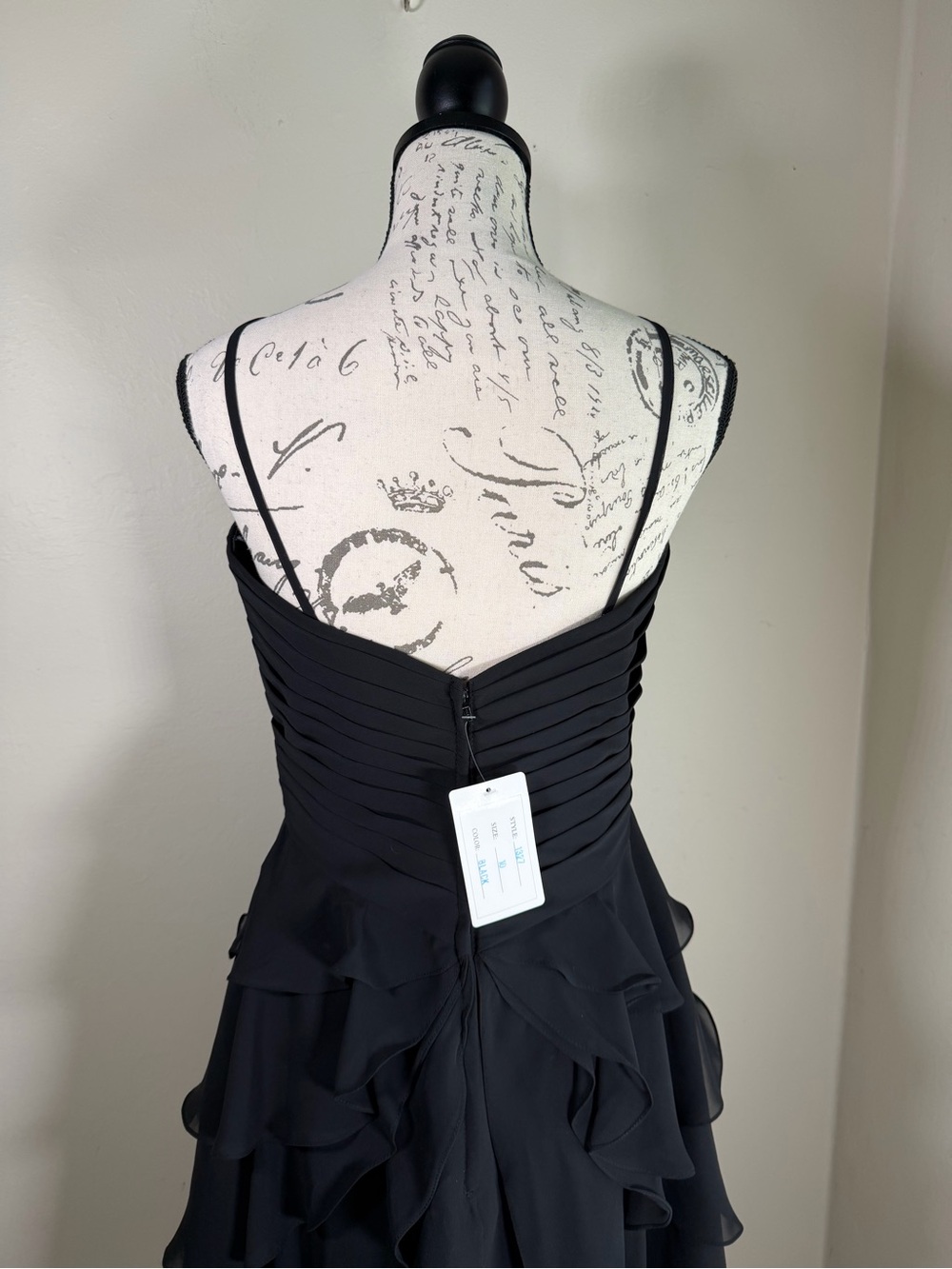 Allure Bridals Black Strapless Sweetheart Ruffle Cocktail Dress - Picture 5 of 11
